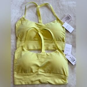 Women’s Seamless 2 pack Tank Bralette — Yellow NWT